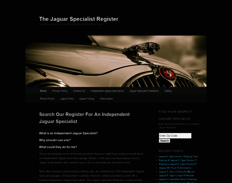 The-jaguar-specialist-register.com thumbnail