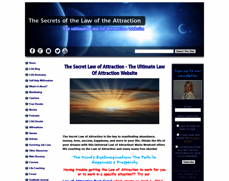 The-secrets-of-the-law-of-attraction.com thumbnail