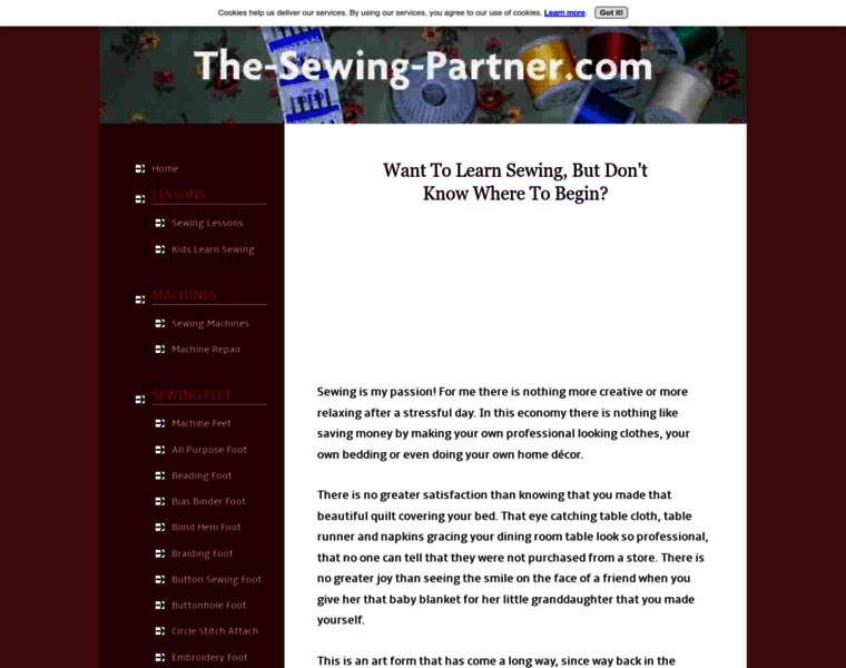 The-sewing-partner.com thumbnail