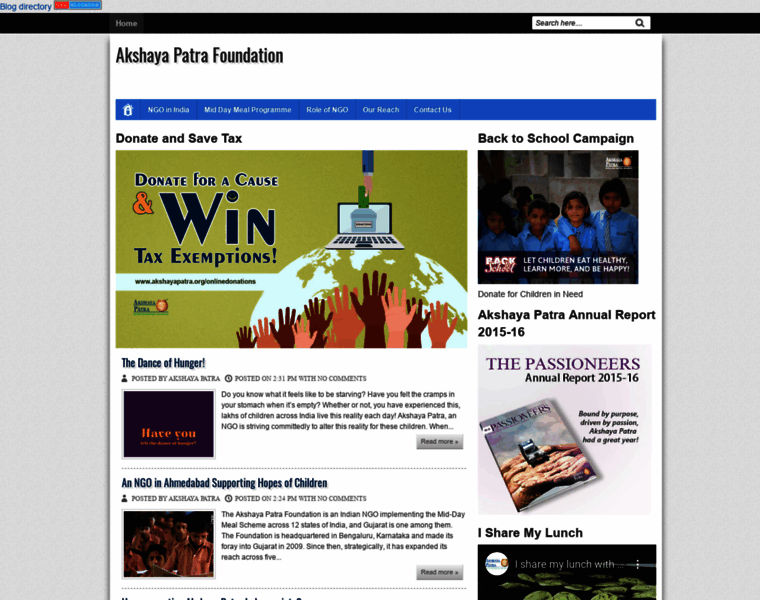 Theakshayapatrafoundation.blogspot.com thumbnail