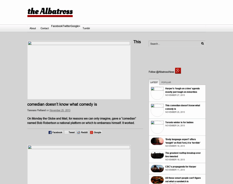 Thealbatross.ca thumbnail