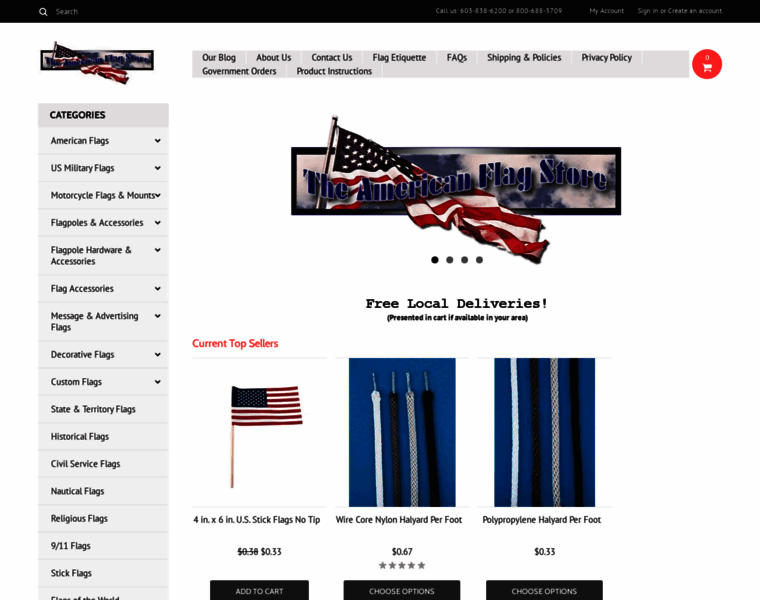 Theamericanflagstore.com thumbnail