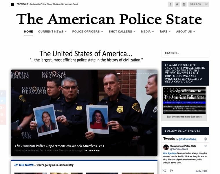 Theamericanpolicestate.com thumbnail