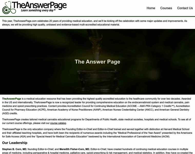 Theanswerpage.com thumbnail