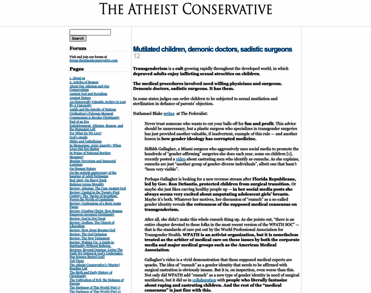 Theatheistconservative.com thumbnail