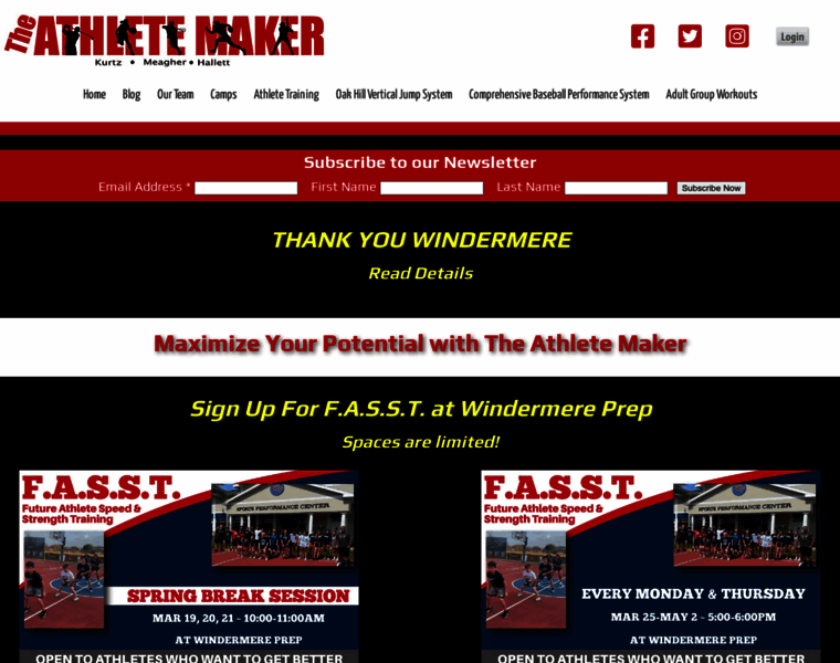Theathletemaker.com thumbnail