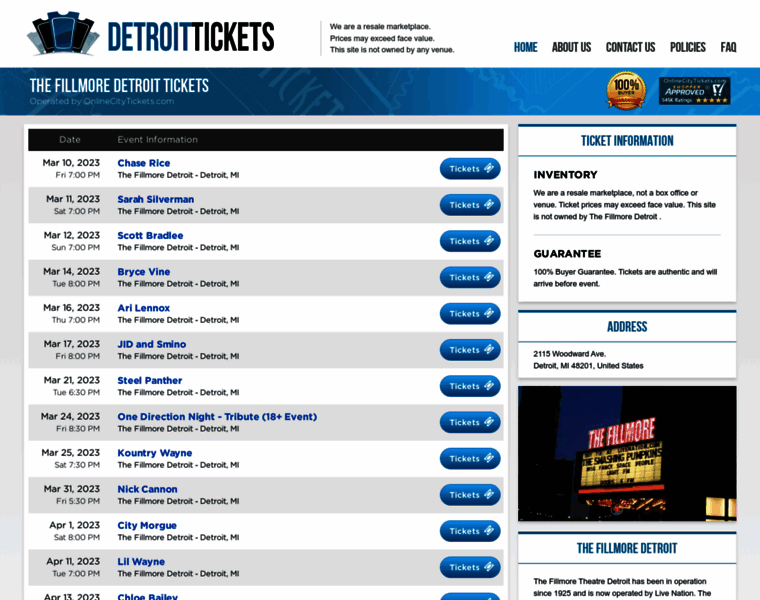 Theatre-detroit.com thumbnail
