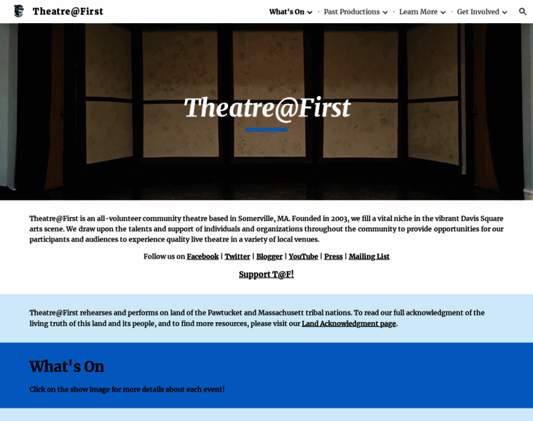 Theatreatfirst.org thumbnail