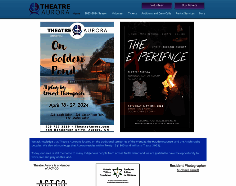 Theatreaurora.com thumbnail