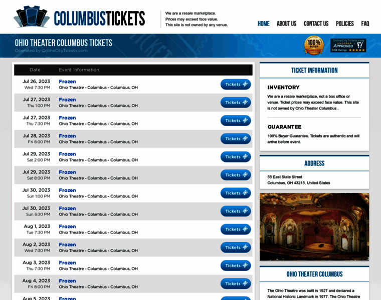 Theatrecolumbus.com thumbnail
