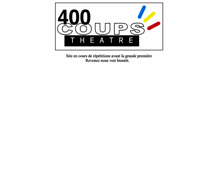 Theatredes400coups.fr thumbnail
