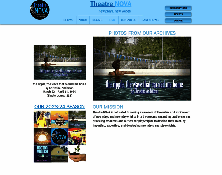 Theatrenova.org thumbnail