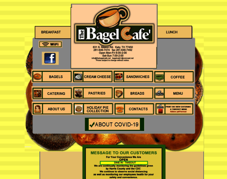 Thebagelcafe.net thumbnail