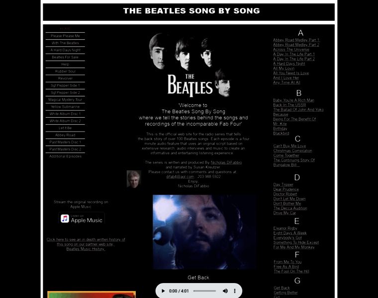 Thebeatlessongbysong.com thumbnail