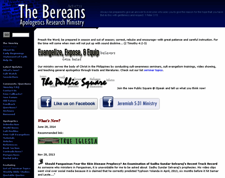 Thebereans.net thumbnail