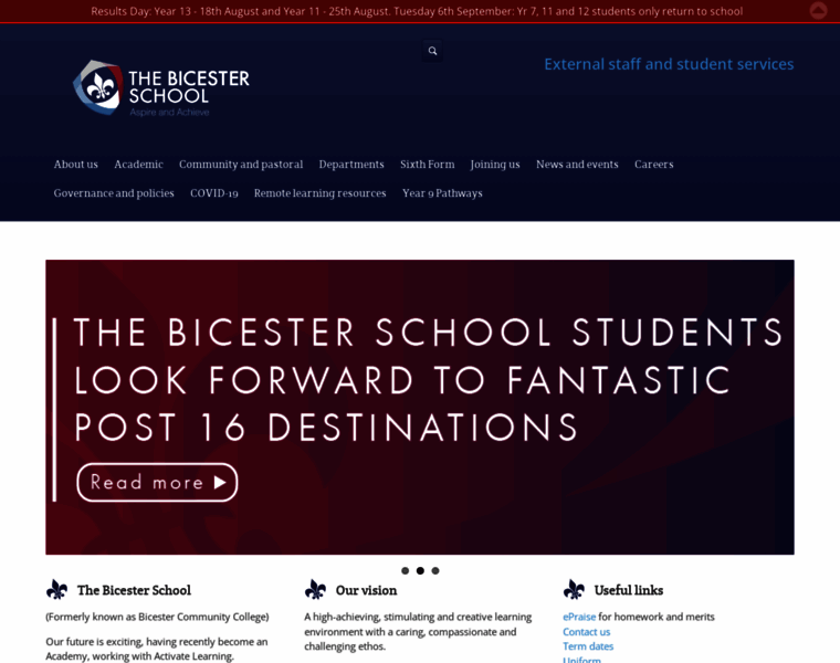 Thebicesterschool.org.uk thumbnail