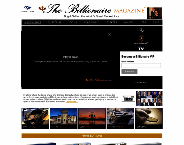 Thebillionairemagazine.com thumbnail