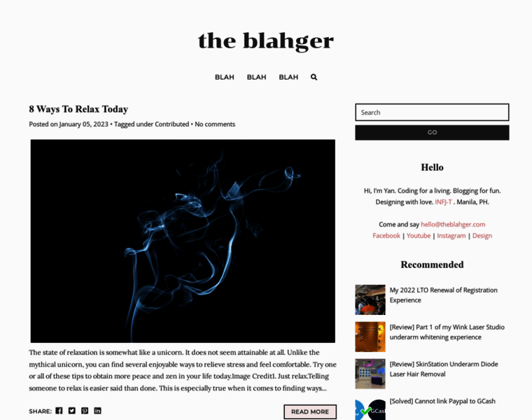 Theblahger.com thumbnail