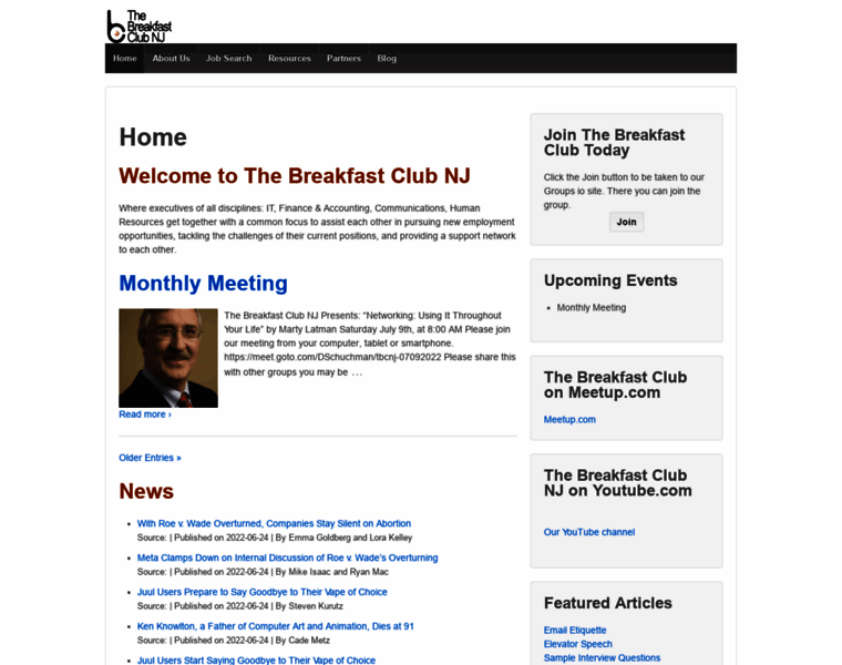 Thebreakfastclubnj.com thumbnail