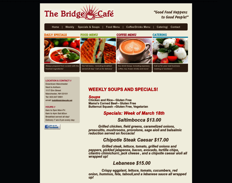 Thebridgecafe.net thumbnail