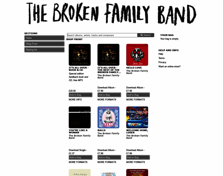 Thebrokenfamilyband.com thumbnail
