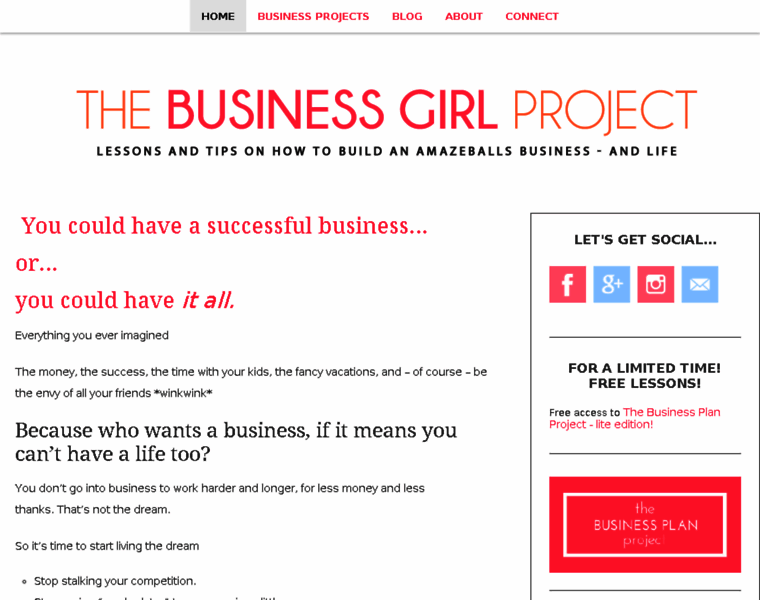 Thebusinessgirlproject.com thumbnail Thebusinessgirlproject.com thumbnail