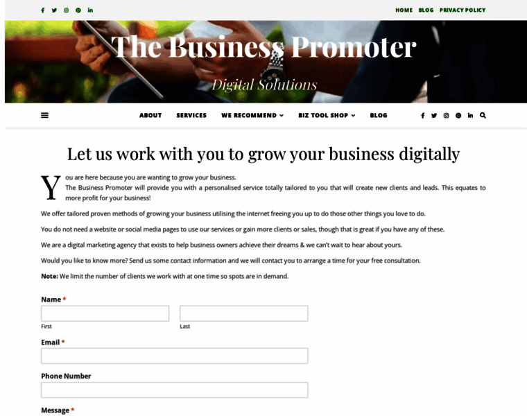 Thebusinesspromoter.com thumbnail