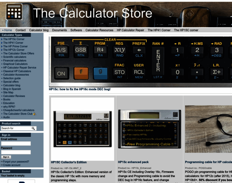 Thecalculatorstore.com thumbnail