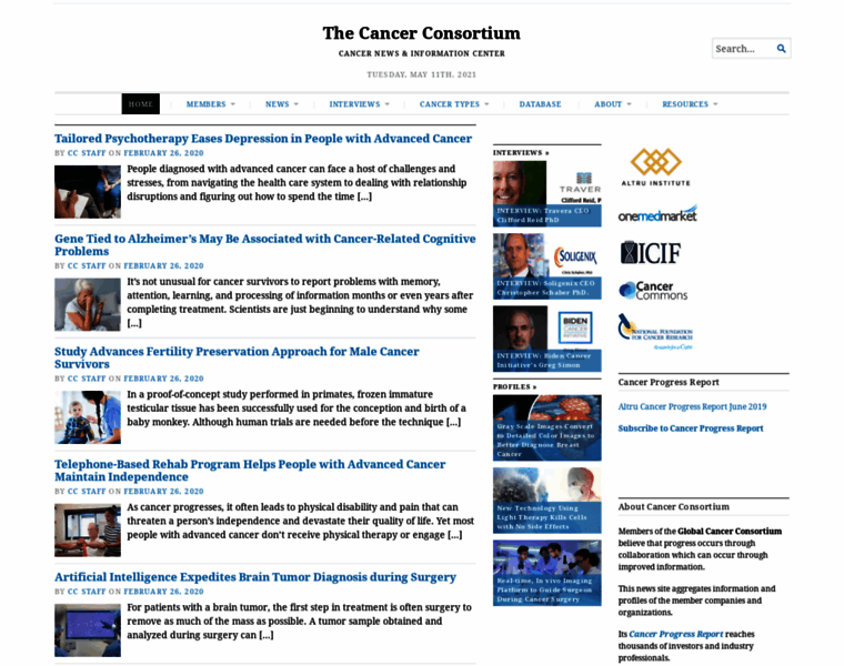 Thecancerconsortium.org thumbnail