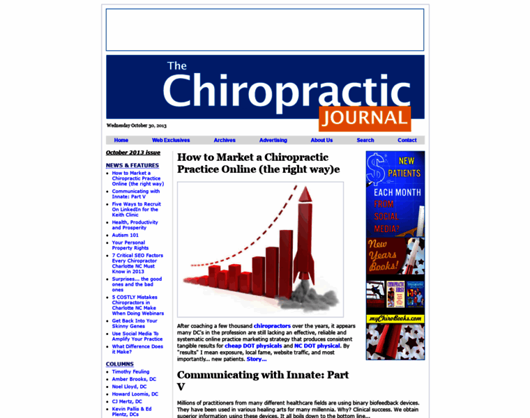 Thechiropracticjournal.com thumbnail