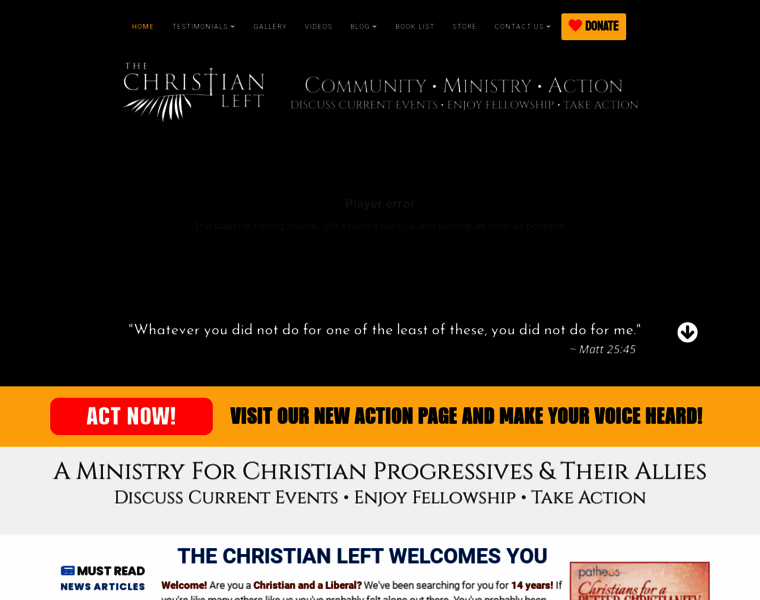 Thechristianleft.org thumbnail