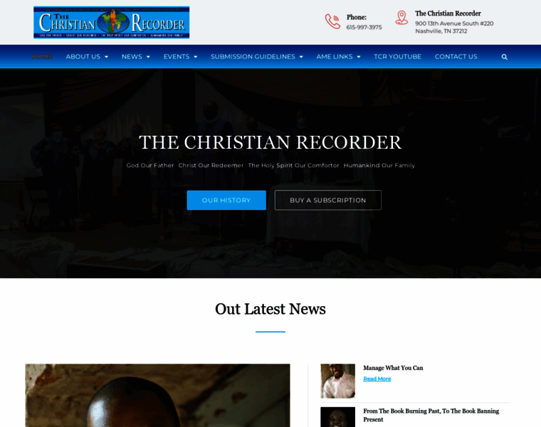 Thechristianrecorder.com thumbnail