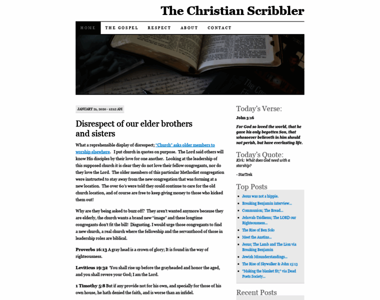 Thechristianscribbler.com thumbnail