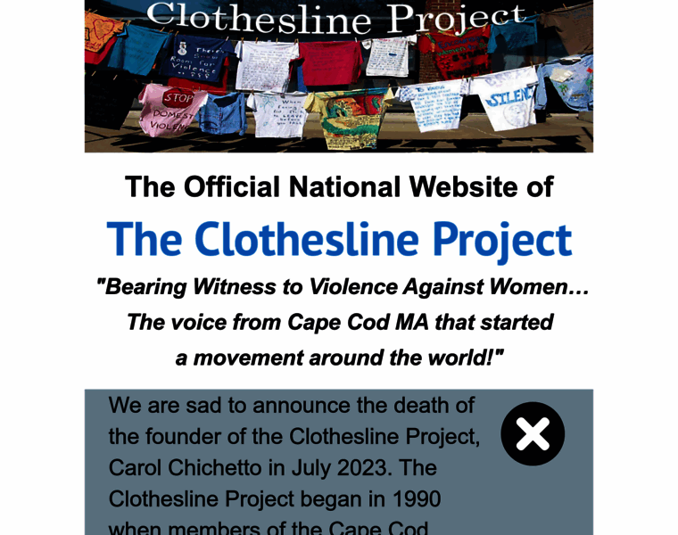 Theclotheslineproject.org thumbnail