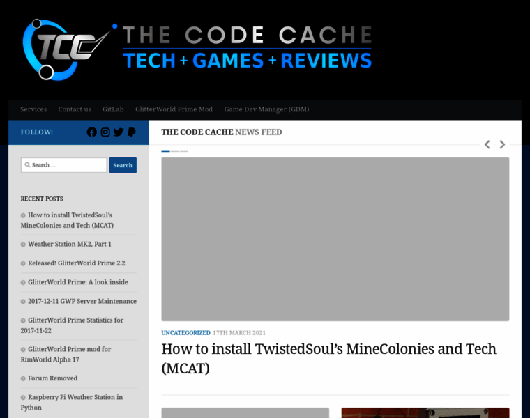 Thecodecache.net thumbnail