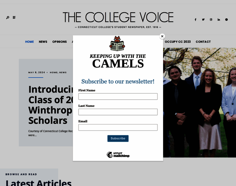 Thecollegevoice.org thumbnail