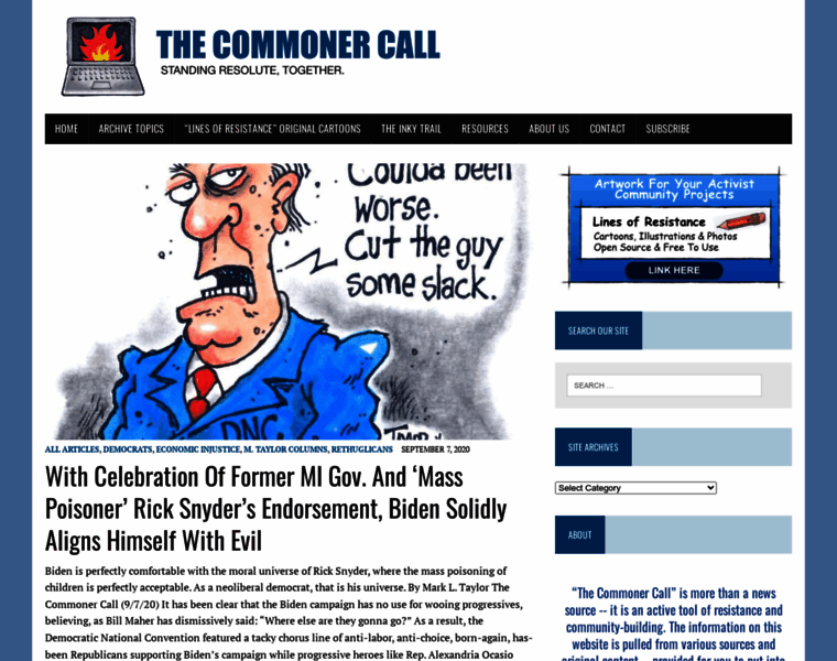 Thecommonercall.org thumbnail