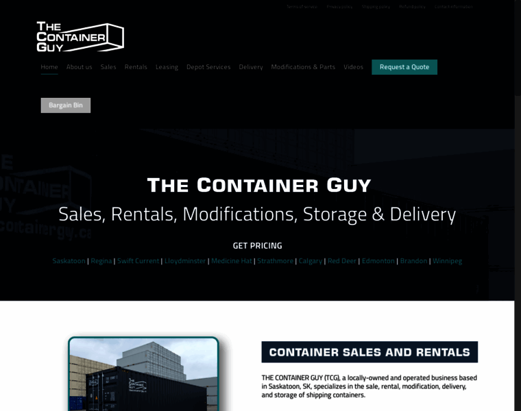 Thecontainerguy.ca thumbnail