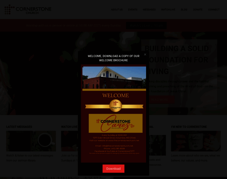 Thecornerstonechurch.net thumbnail