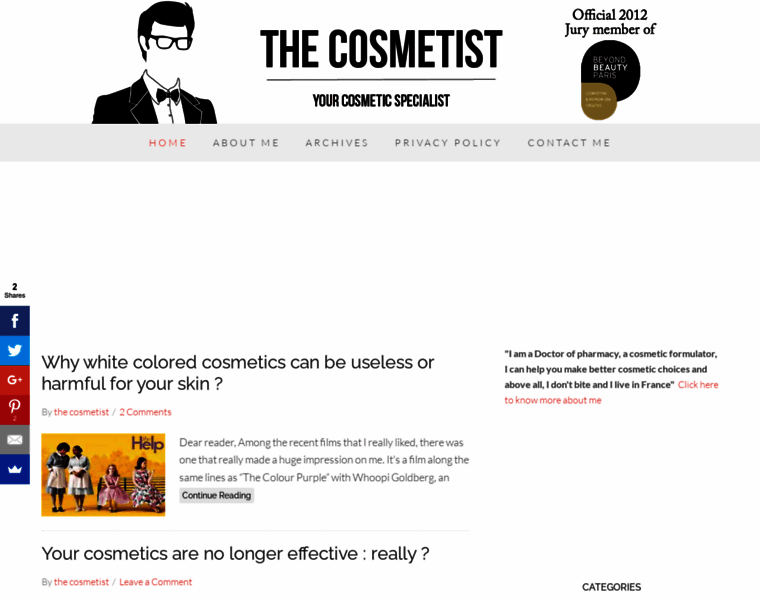 Thecosmetist.com thumbnail