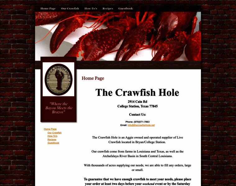 Thecrawfishhole.net thumbnail