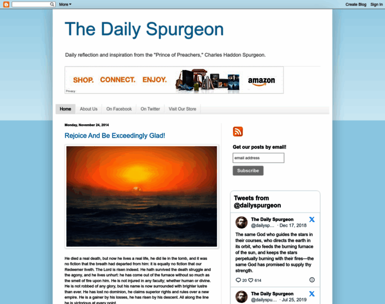 Thedailyspurgeon.com thumbnail