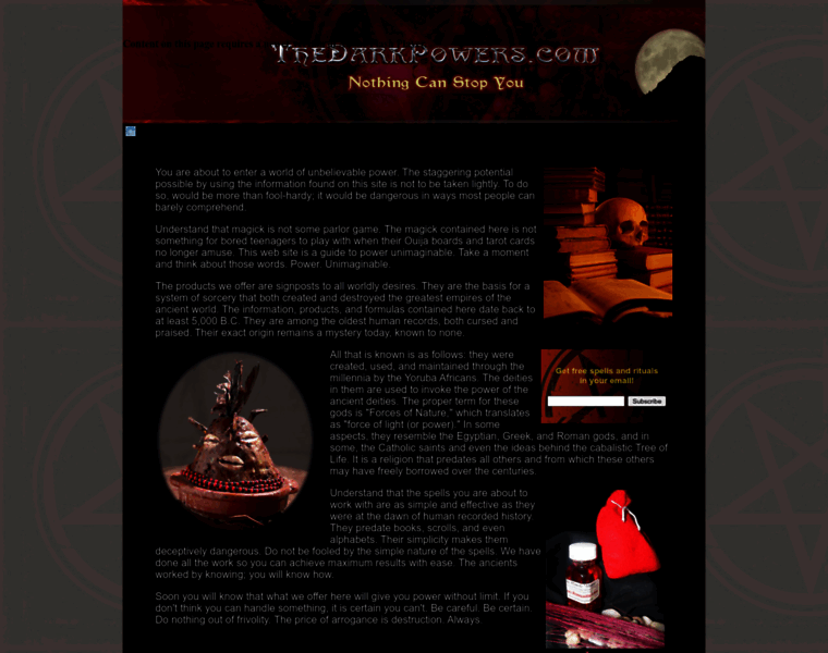Thedarkpowers.com thumbnail