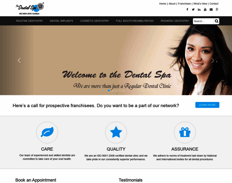 Thedentalspa.in thumbnail