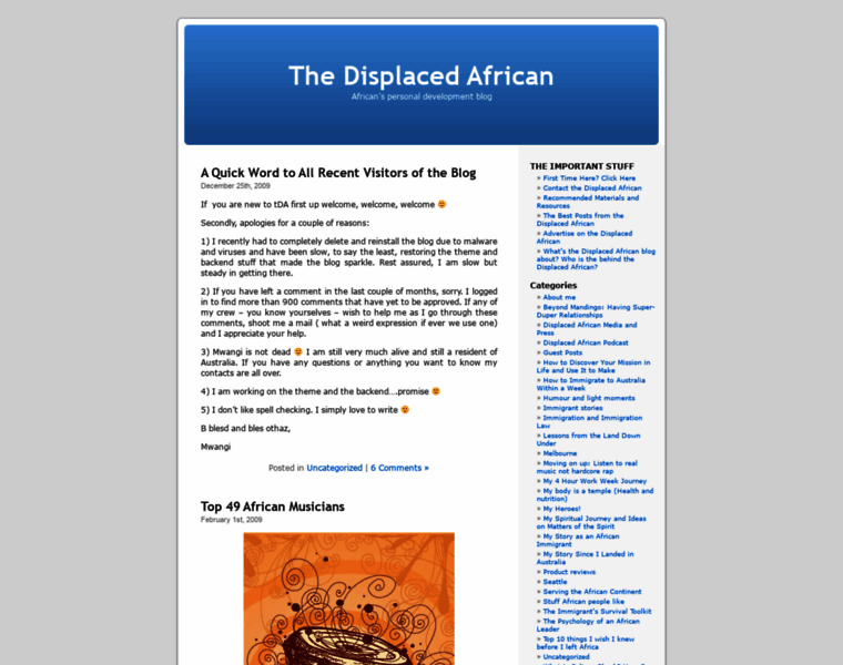 Thedisplacedafrican.com thumbnail
