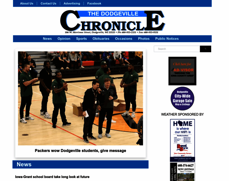 Thedodgevillechronicle.com thumbnail