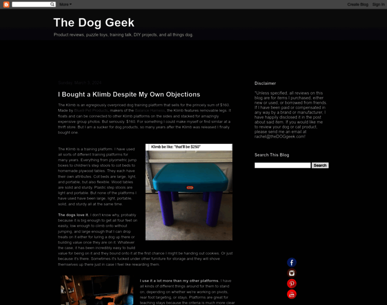 Thedoggeek.com thumbnail