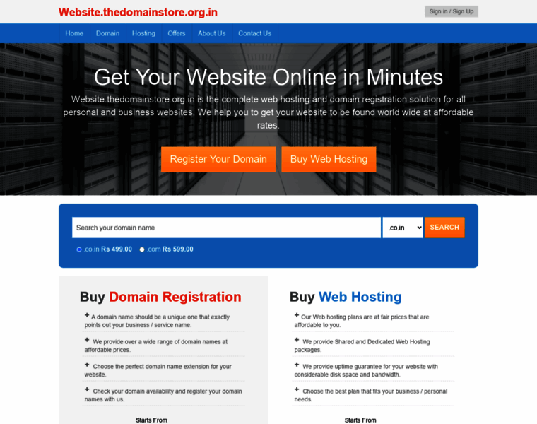 Thedomainstoreindia.resellerhosting.cheap thumbnail