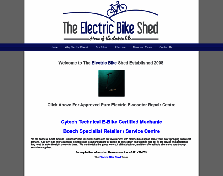Theelectricbikeshed.co.uk thumbnail