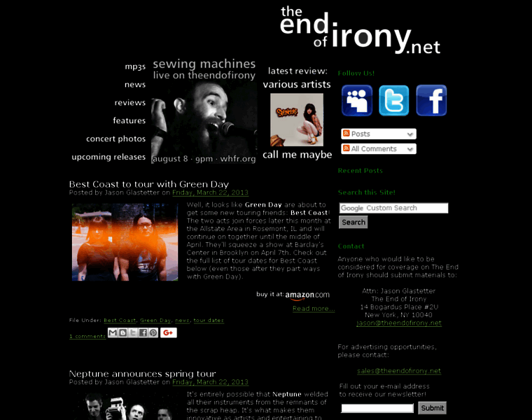 Theendofirony.net thumbnail Theendofirony.net thumbnail